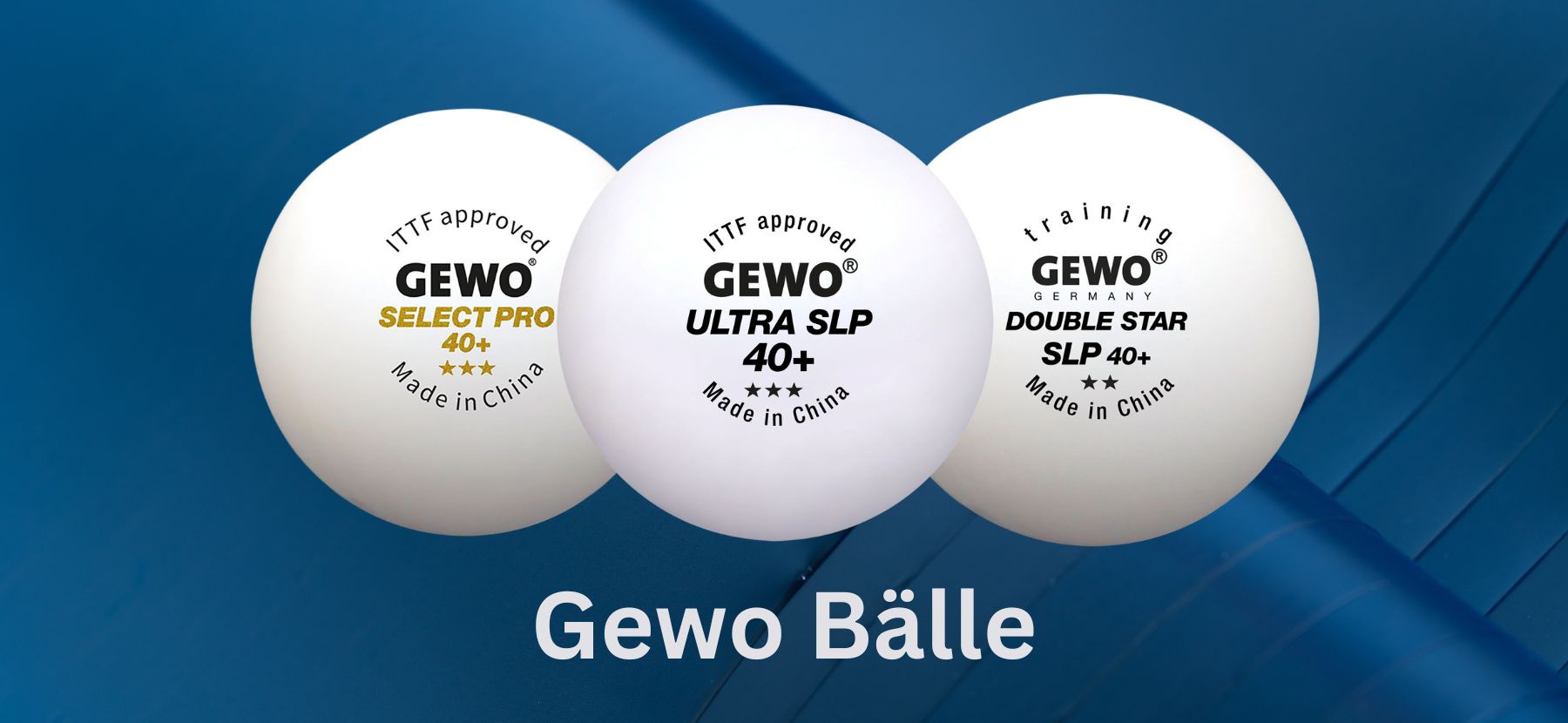 Gewo Tischtennisbälle