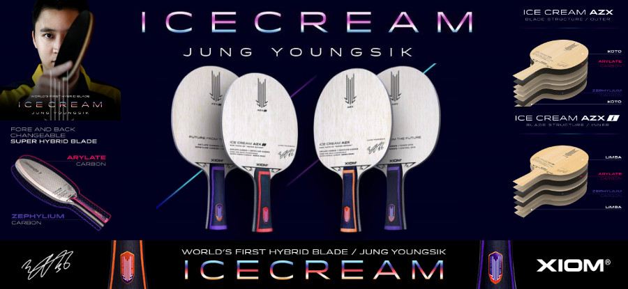 卓球 Ice cream AZXi FL Xiom ICE CREAM AZX Reviews