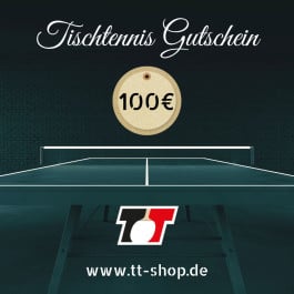 Tischtennis Gutschein 100€
