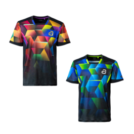 Andro T-Shirt Nagaja - golden rainbow und grün/blau