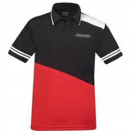 DONIC Poloshirt Prime, schwarz/rot  