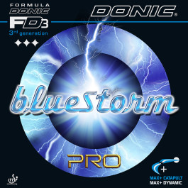 Donic Bluestorm Pro - Hier das Original-Set aus Produkt und Verpackung