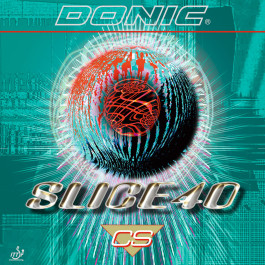 Donic Slice 40 CS - Produktbild mit Verpackung für den vollen Überblick