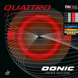 Donic Quattro A'Conda Medium - Packung & Inhalt im Detail