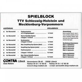Spielblock Mecklenburg-Vorpommern 