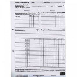 Spielblock TTVN Paarkreuz 4er