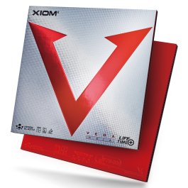 Xiom Vega Asia - Produktbild mit Belag und Verpackung