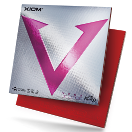 Xiom Vega Elite - Produktbild mit Belag und Verpackung