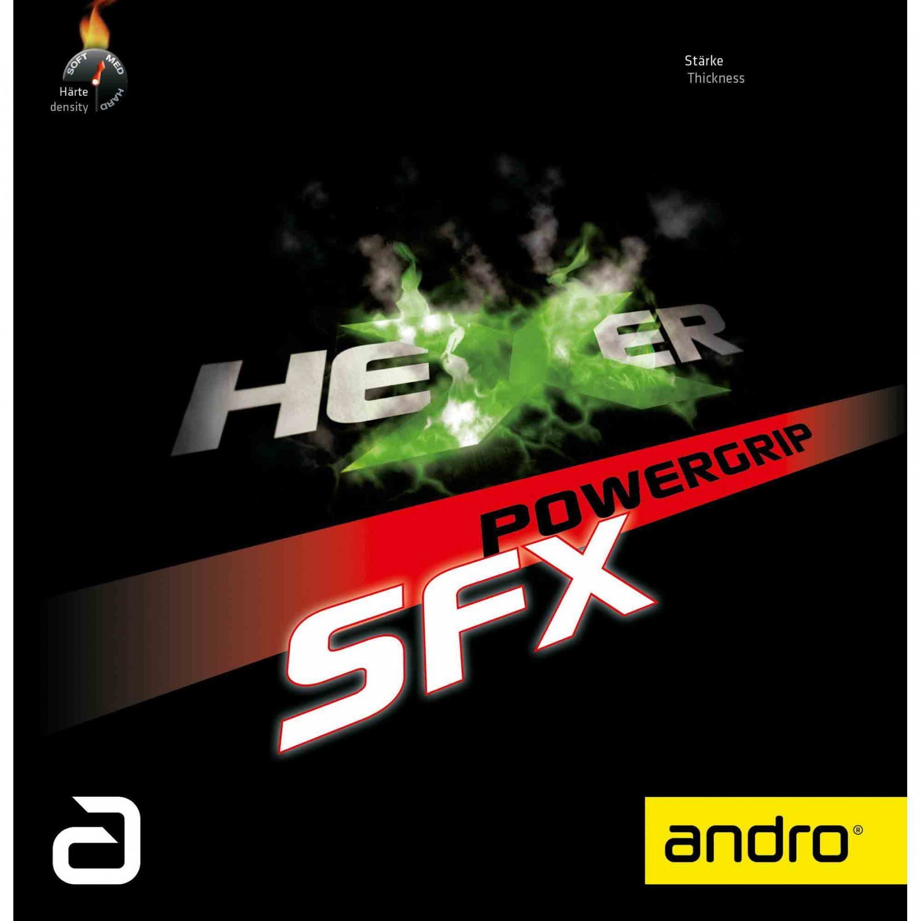 Tischtennisbelag NEU /zum Sonderpreis Andro Hexer Powergrip SFX 
