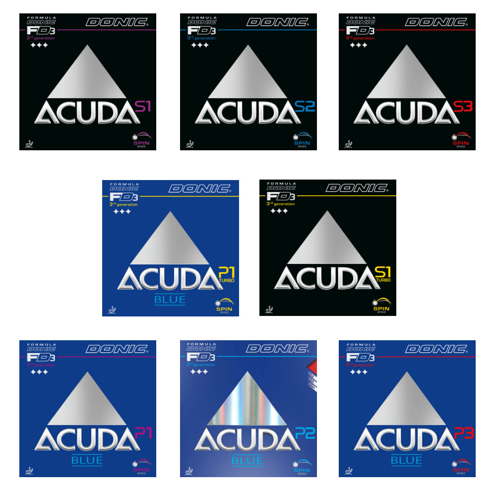 ᐅ Donic Acuda | S1, S2, S3 oder Turbo? 2er Belag Sparset