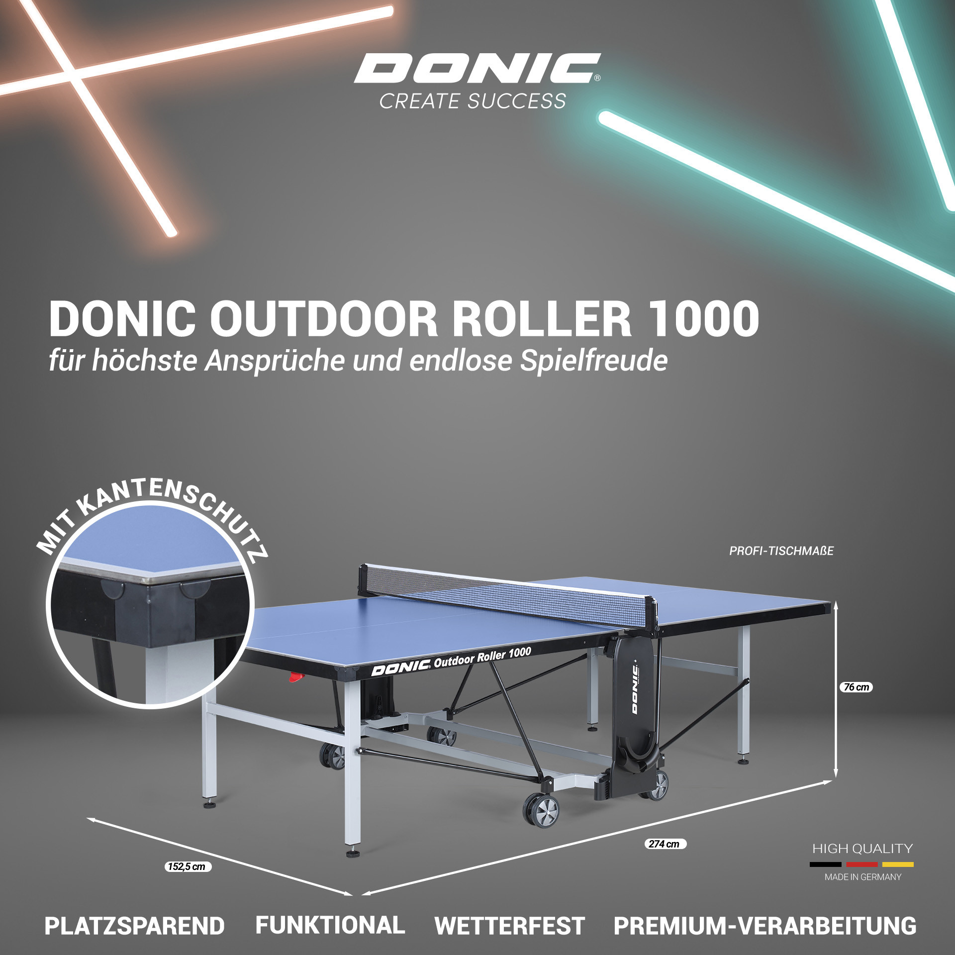 ᐅ Donic Outdoor Roller 1000 | Die solide Outdoor Platte