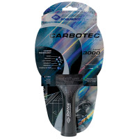 Donic Schildkröt Carbotec 3000 - frontale Aufnahme des verpackten Schlägers