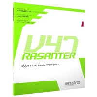 Andro Rasanter V47 - Produkt samt Verpackung im Rampenlicht