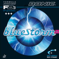 Donic Bluestorm Z1 - Komplettansicht: Produkt mit Verpackung