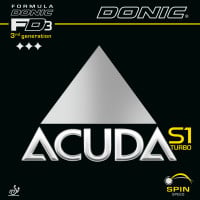 Donic Acuda S1 Turbo - Fotografie: Artikel und Verpackung