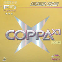 Donic Coppa X1 Gold - Produktfoto inkl. Verpackungseinheit