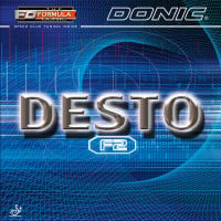 Donic Desto F2 - Produkt und Verpackung im Bild