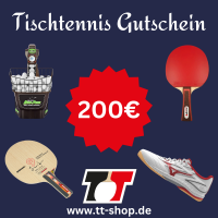 Tischtennis Gutschein 200€