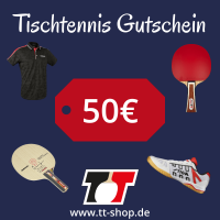 Tischtennis Gutschein 50€