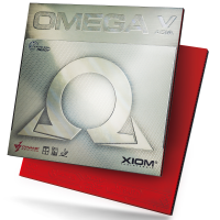 Xiom Omega V Asia - Produktbild mit Belag und Verpackung