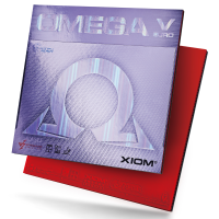 Xiom Omega V Euro - Produktbild mit Belag und Verpackung