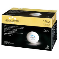 Donic P40+ Cell Free 3-Stern, 120er Packung (Plastikball mit Naht, ABS Technik)