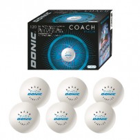 Donic Coach P40+ (2 Stern Plastik Trainingsball mit Naht), 120er Packung