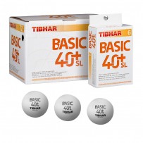 Tibhar Basic 40+ SL (nahtloser Plastik Trainingsball), 72er Packung