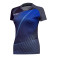 Victas Ladyshirt V-Ladyshirt 237, schwarz-grau-blau