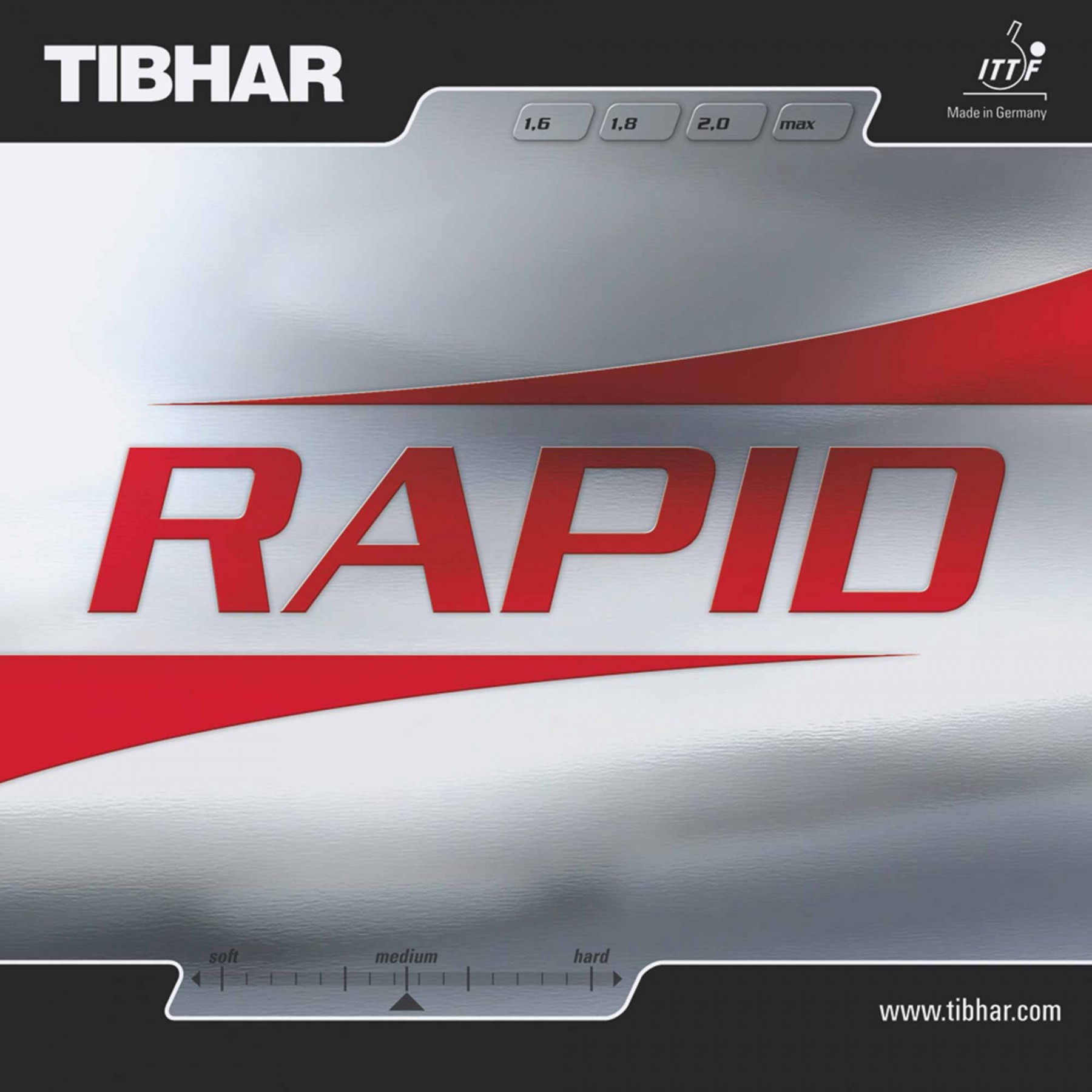 Optionen 2,0 mm rot Tibhar Belag Vari Spin D.Tec.S