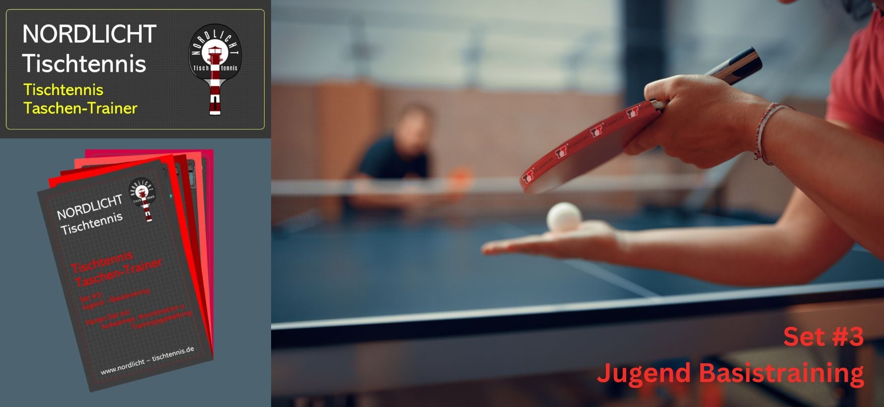 Nordlicht Tischtennis Set #3 - Jugend – Basistraining - BildBeschreibung