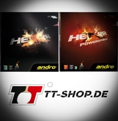  Andro Hexer Powersponge und Hexer 